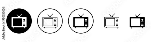 Tv icon vector. television sign and symbol