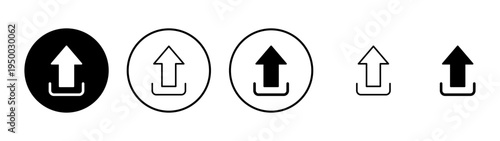 Upload icon vector. load data sign and symbol