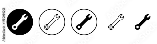 Wrench icon vector. repair icon. tools sign and symbol
