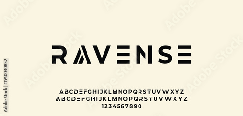 Abstract modern urban alphabet fonts. Typography sport, technology, fashion, digital, future creative logo font. vector illustration