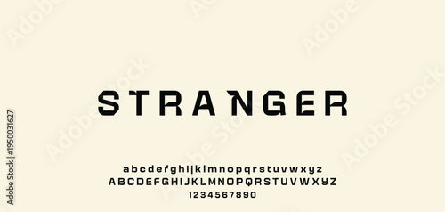 Abstract modern urban alphabet fonts. Typography sport, technology, fashion, digital, future creative logo font. vector illustration