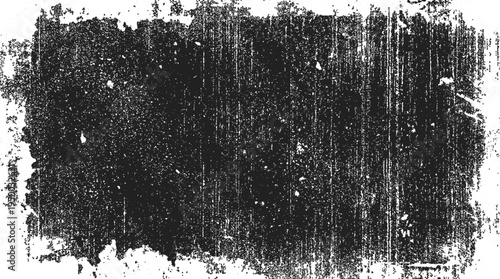 Abstract grunge black and white distressed texture transparent background