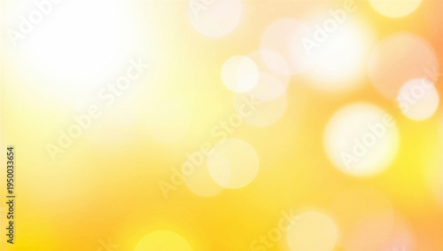 Bright yellow and orange bokeh background with soft focus lights