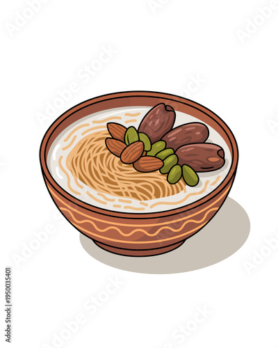 A bowl of oatmeal with nuts and seeds on top