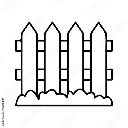 Wooden Fence Icon