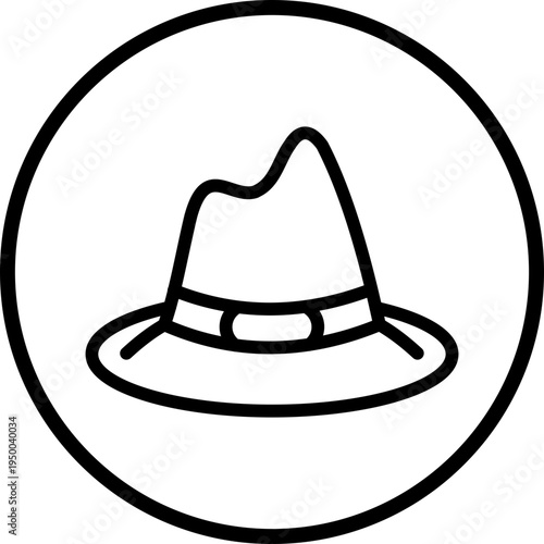 Hat Line Icon Style