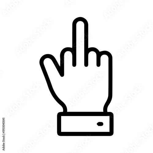 Rude Finger Gesture