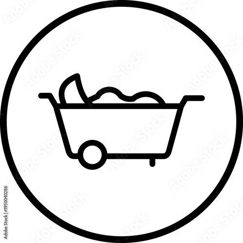 Laundry Line Icon Style