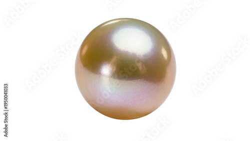 Foto Isolated shimmering pearl with radiant golden hue and delicate pinkish purple orient