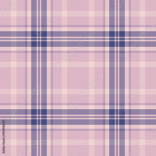Strong plaid seamless check, serene texture fabric tartan. Luxurious vector textile pattern background in light and pastel colors.