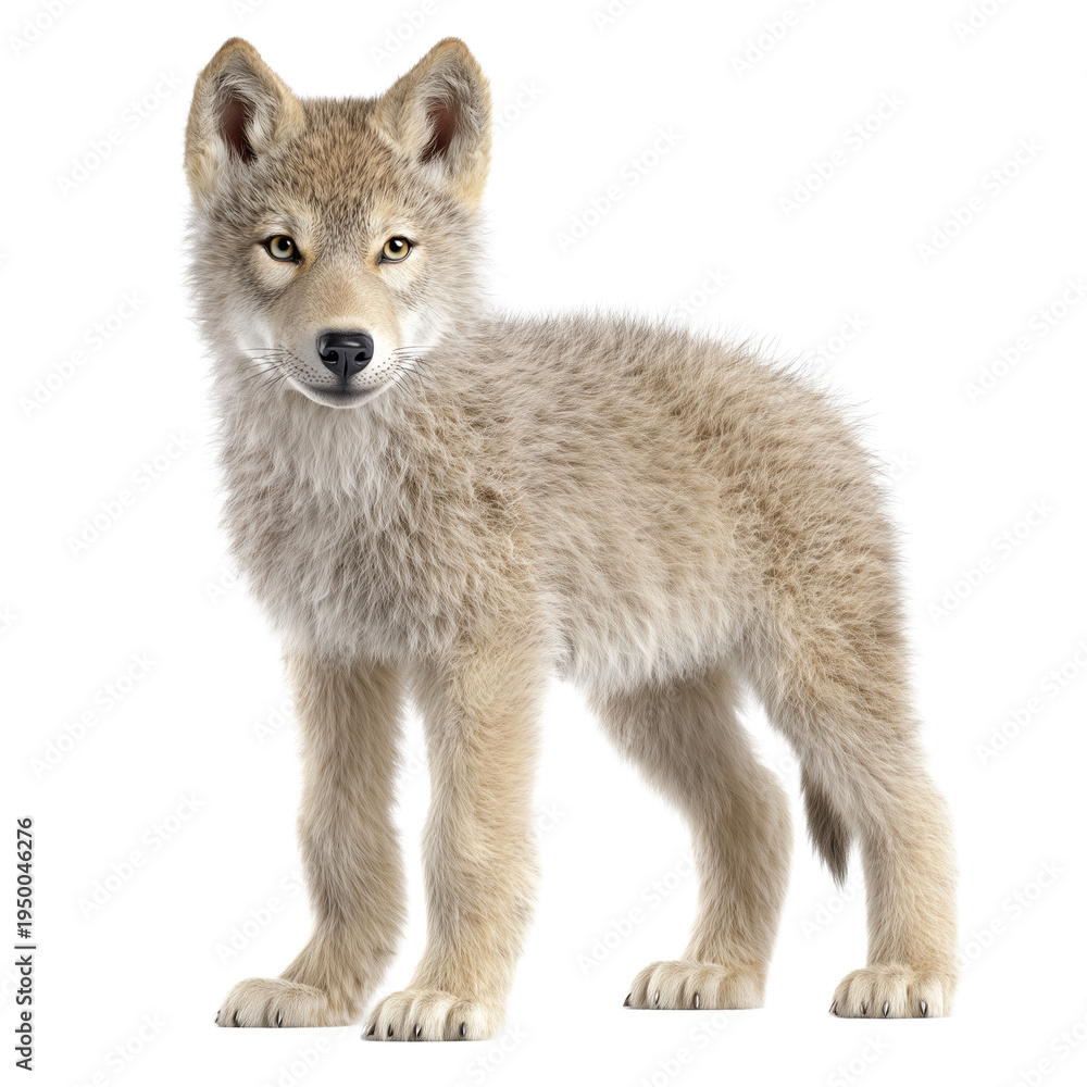 Obraz premium Wolf pup isolated