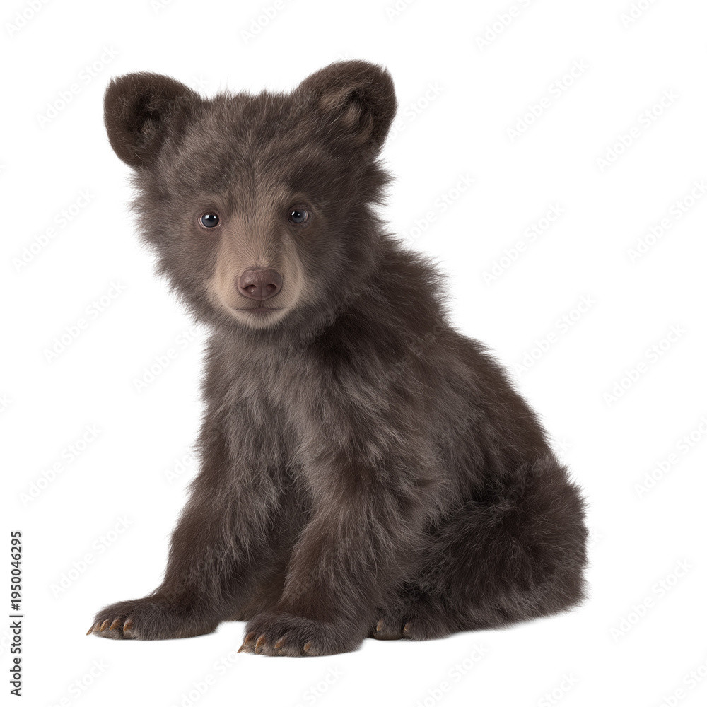 Naklejka premium Bear cub isolated