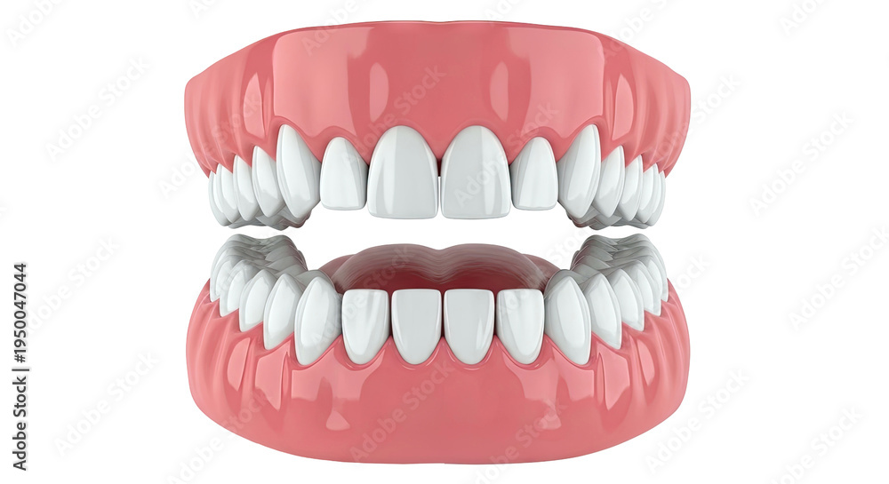 Fototapeta premium Human Dentures with Tongue