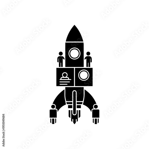 Propelling business growth with collaborative teams a concept of startup launch and career development