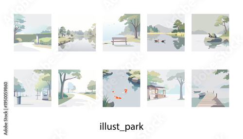 イラスト_日本の公園