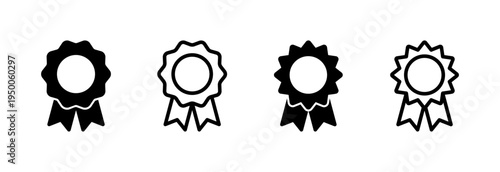 Badge icon vector illustration. Awards icon vector. Achieve sign and symbols. Stamp