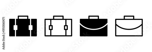Briefcase icon vector illustration. suitcase sign and symbol. luggage symbol.