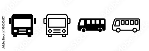 Bus icon vector illustration. bus sign and symbol. transport symbol