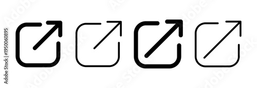 External link icon vector illustration. link sign and symbol. hyperlink symbol