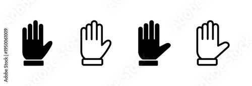 Hand icon vector illustration. hand sign and symbol. hand gesture