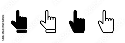 Hand cursor icon vector illustration. cursor sign and symbol. hand cursor icon clik