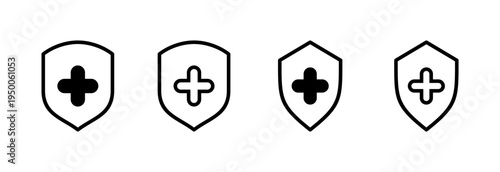 Health insurance icon vector illustration. Insurance document sign and symbol
