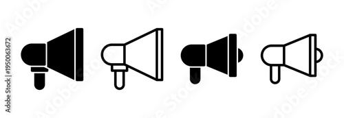 Megaphone icon vector illustration. Loudspeaker sign and symbol