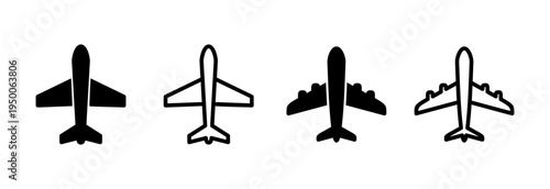 Plane icon vector illustration. Airplane sign and symbol. Flight transport symbol. Travel sign. aeroplane