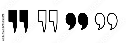 Quote icon vector illustration. Quotation mark sign and symbol