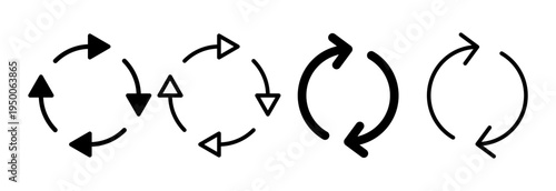 Refresh icon vector illustration. Reload sign and symbol. Update icon.