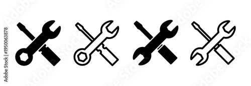 Repair tools icon vector illustration. tool sign and symbol. setting icon. Wrench and screwdriver. Service