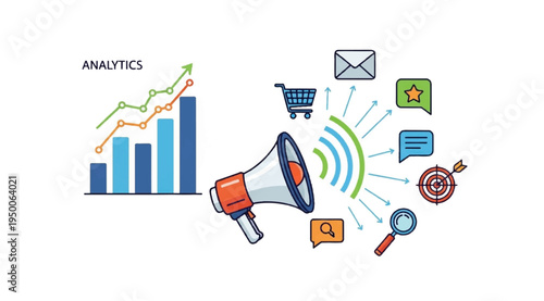 Digital Marketing Expansion with Megaphone and Analytics Graph