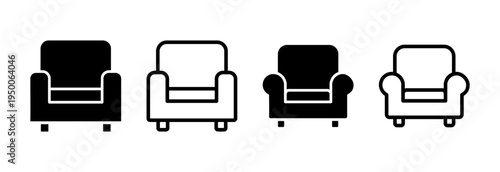 Sofa icon vector illustration. sofa sign and symbol. furniture icon