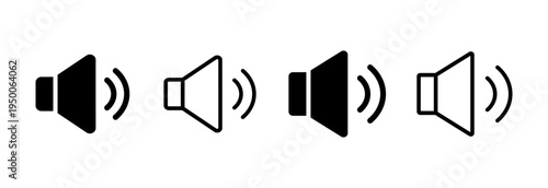 Speaker icon vector illustration. volume sign and symbol. loudspeaker icon. sound symbol