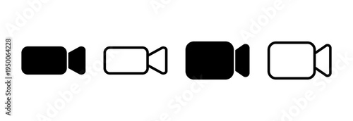 Video icon vector illustration. video camera sign and symbol. movie sign. cinema