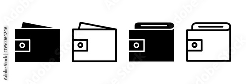 Wallet icon vector illustration. wallet sign and symbol
