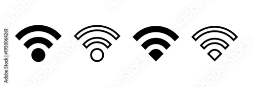 Wifi icon vector illustration. signal sign and symbol. Wireless  icon