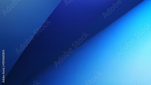 Obraz na plátně Geometric abstract background with blue shades
