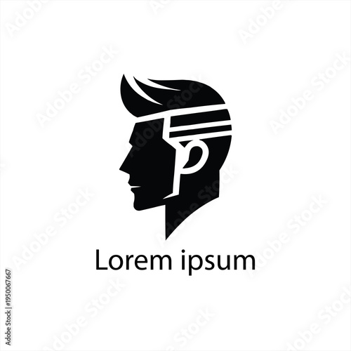 Stylish Black Haircut Icon