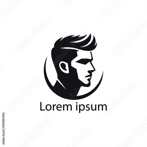 Stylish Black Haircut Icon