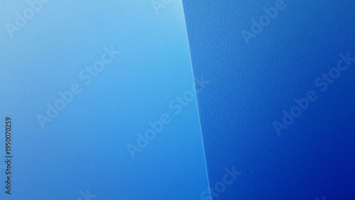 Fotografie Two tone blue background with a sharp dividing line