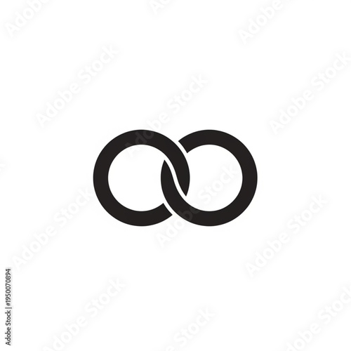 Interlocking Infinity Symbol Graphic Design.