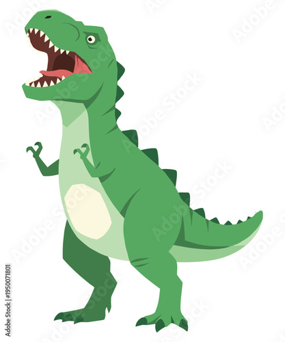 Roaring T-Rex Vector Illustration