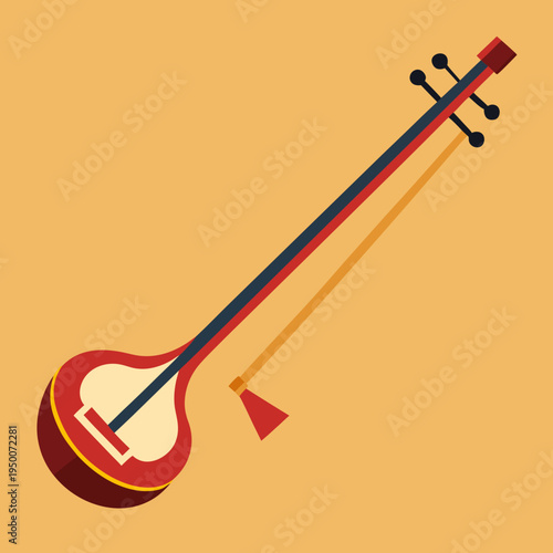 Traditional Chinese Erhu Musical Instrument With Bow