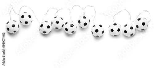 Garland with soccer balls o...