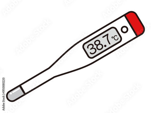 体温計のベクターイラスト素材3