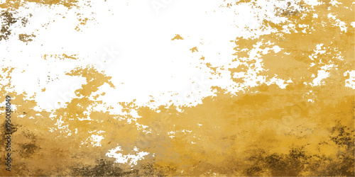 A colorful grunge background featuring rusty metal textures with artistic paint splatters, ink drops, and a watercolor brush stroke border for a dirty yet vibrant decorative design backdrop