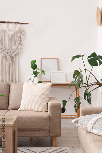 Interior of light living ro...
