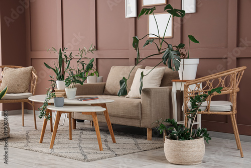 Interior of living room wit...