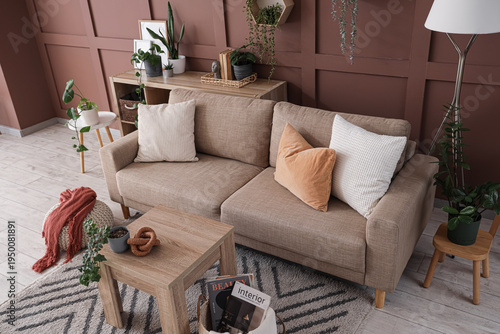 Interior of living room wit...